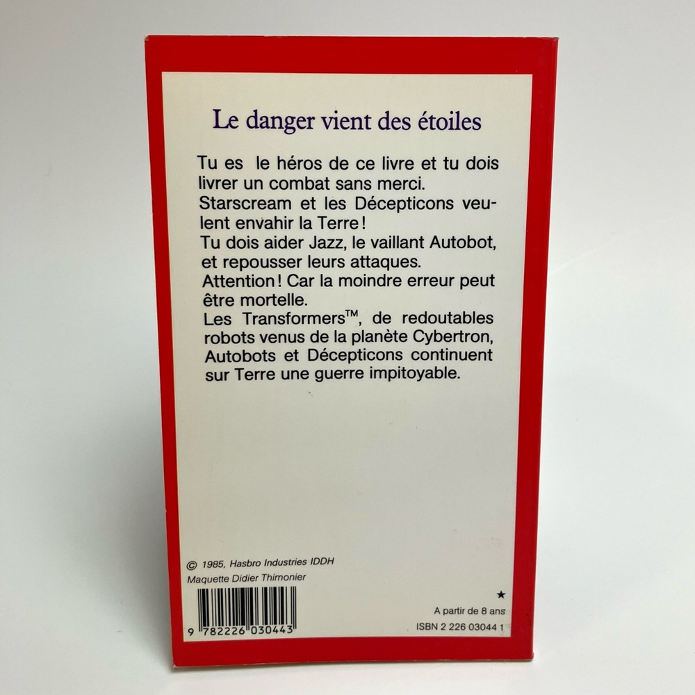 80s Vintage Transformers French Book Livre Jeu Vous êtes le héro 1980s Francais - Picture 3 of 7